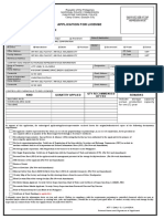 PNP Form 6-A1 - Application For License