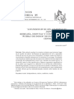 Conflictos y motín en el pueblo de indios de Pomaire, Chile central, 1790-1811