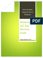 Insert Symbols in Windows Using ALT Key Shortcuts