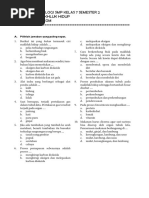 Soal Uh Ipa Biologi SMP Kelas 7 Semester 2bab Ciri Ciri Makhluk Hidup PDF