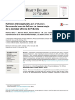 Nutrición Intrahospitalaria Del Prematuro