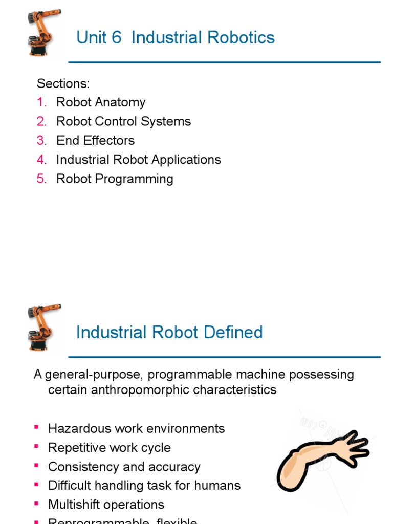 Industrial Robotics Overview and Applications | PDF | Robot | Robotics