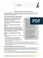 Characteristics of A Gender Equality Policy