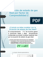 Ecuación de Estado de Gas Real Por Factor