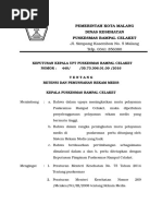 SK PEMBERLAKUAN TENTANG RETENSI DAN PEMUSNAHAN BERKAS 