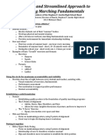 A Practical and Streamlined Approach To Teaching Marching Fundamentals