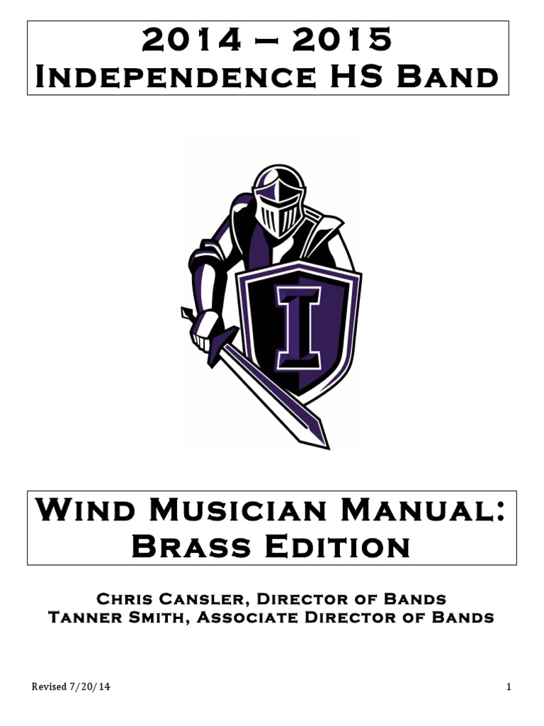 Marching Band Brass Manual Brass Instruments Singing