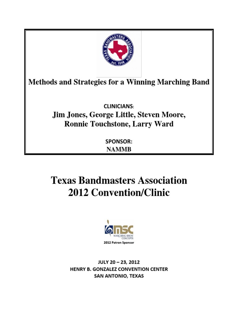 Strategies For Winning Marching Band PDF Leadership Leisure