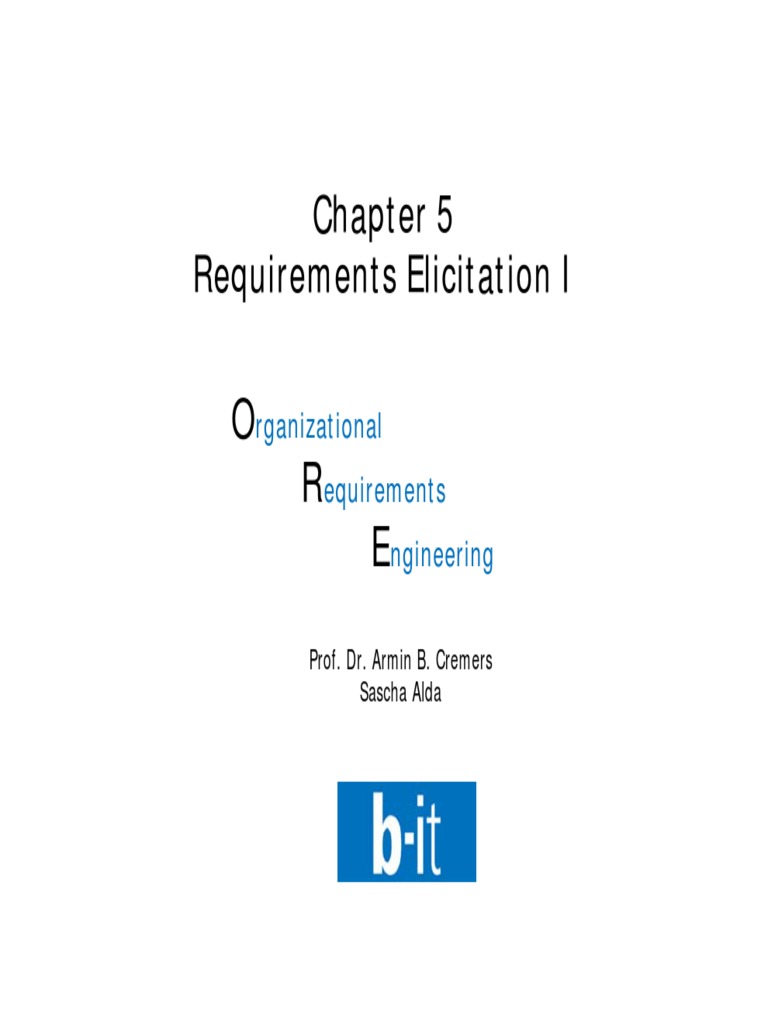 Requirements Elicitation Overview | PDF | Use Case | System