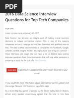 Data Science Interview Questions