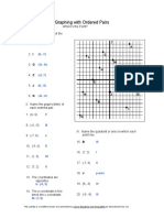 Graphing With Ordered Pairs Activity Key