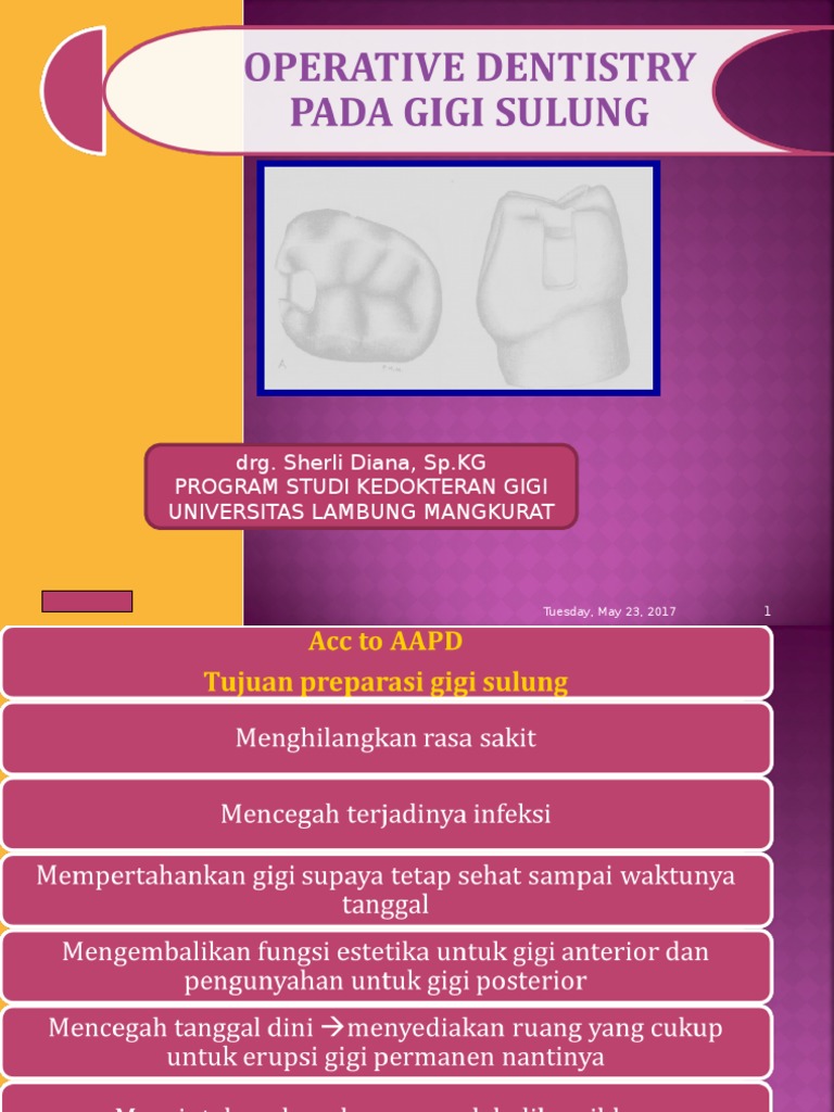 Pediatric Operative Dentistry