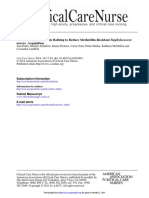 Chlorhexidine Gluconate Bathing To Reduce Methicillin-Resistant Staphylococcus Aureus Acquisition