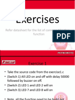 Exercises: Refer Datasheet For The List of Command/coding Function