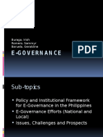 Philippines E-Governance Framework