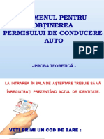 NOU Examinare - Proba Teoretica Bucuresti