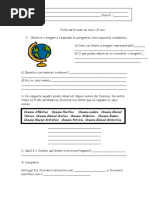 Globo Portugal 4º Ano