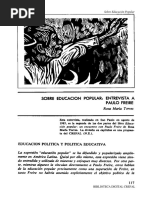 Torres Rosa Maria Entrevista A Paulo Freire PDF