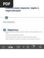 Aula - Diferenciação espacial, região e regionalização