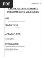 Create and Run Assembly Program Using Mcu8051 Ide AIM