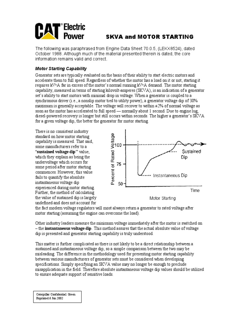 Guide To Voltage Dips PDF Voltage Electric Generator