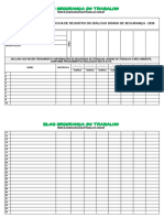 Registro diário de segurança no trabalho