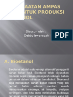 PEMANFAATAN Ampas Tebu Untuk Produksi Bioetanol