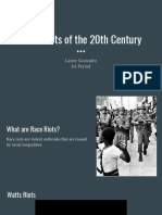 Race Riots of The 20th Century