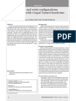 Hand and Wrist Configurations in Patients With Carpal Tunnel Syndrome