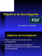 Objetivos de Investigacion y Justificacion