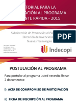 Tutorial_Postulacion Programa Patente Rapida 2015