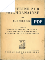 Ferenczi Bausteine Zur Psychoanalyse IV Text