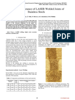 Corrosion Resistance of LASER Welded Joints of Stainless Steels