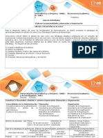 Guía de Actividad y Rúbrica - Paso 2. Elaborar Generalidades, Planeación y Organización Empresa Alpina