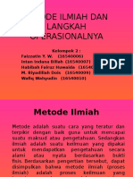 Metode Ilmiah Dan Langkah Operasionalnya