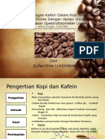 Analisis Kandungan Kafein Dalam Kopi Sumatera Dan Kopi