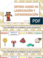 Juego para Trabajar Las Categorización y Las Clasificación