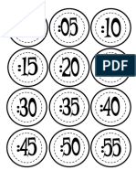 Minute Numbers for Clock Face