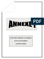 annexe1MINISTERECOMMERCE algérie additifs fr