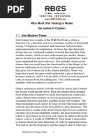 Why Most Unit Testing is Waste