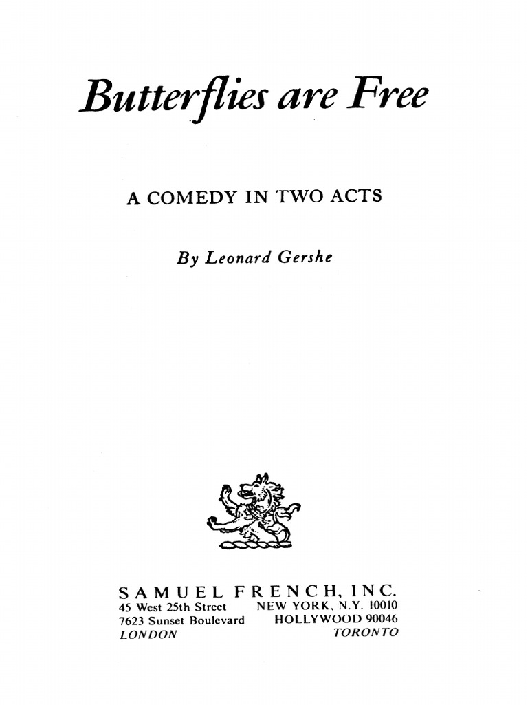 Butterflies Are Free PDF
