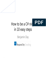 How To Be A C# Ninja in 10 Easy Steps: Benjamin Day