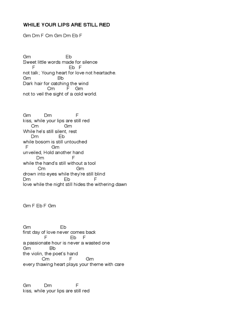 Nightwish Chords PDF