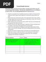 Eop Biographical Questions | PDF | Sibling | Motivation