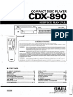 Yamaha cdx-890 CD Player PDF