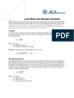 Calculating Mean and Standard Deviation