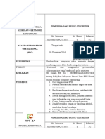 Sop Pemeliharaan Pulse Oxymeter