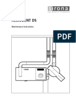 Sirona Heliodent Dental X-Ray - Maintenance Instruction