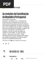 40 anos da Constituição - As revisões - PÚBLICO