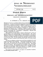 Guttmann Maclay Mescalin and Depersonalization